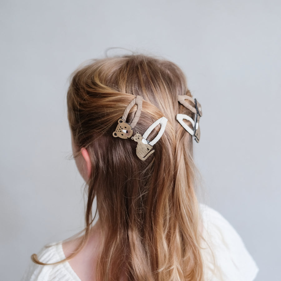 MIMI & LULA Haarclips LARRY LEOPARD 4er-Pack