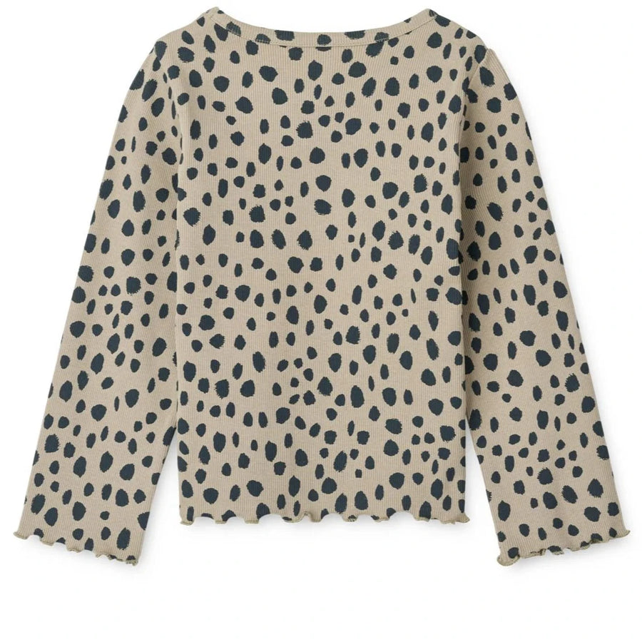 Liewood Leopard Ripp-Langarmshirt NIEVE Organic Cotton