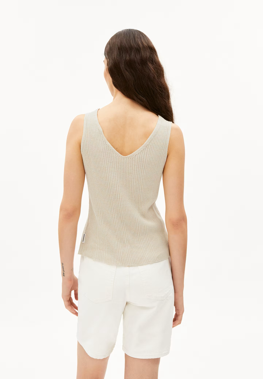 ARMEDANGELS Strick-Top CAARO LINO Linen Cotton Viscose Mix