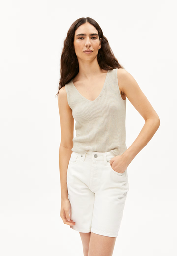 ARMEDANGELS Strick-Top CAARO LINO Linen Cotton Viscose Mix