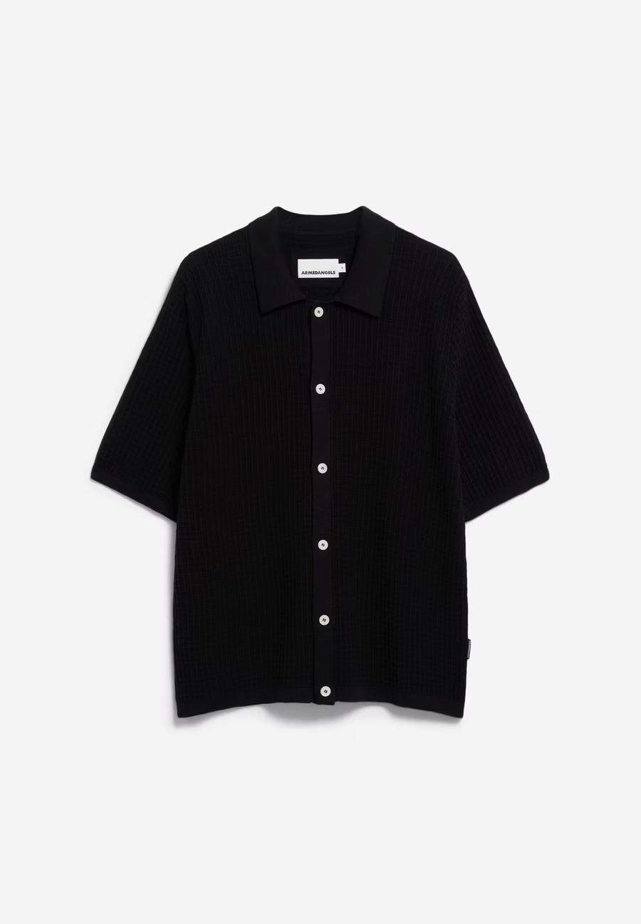 ARMEDANGELS Polo-Strickcardigan kurzarm EDUAARDO Organic Cotton
