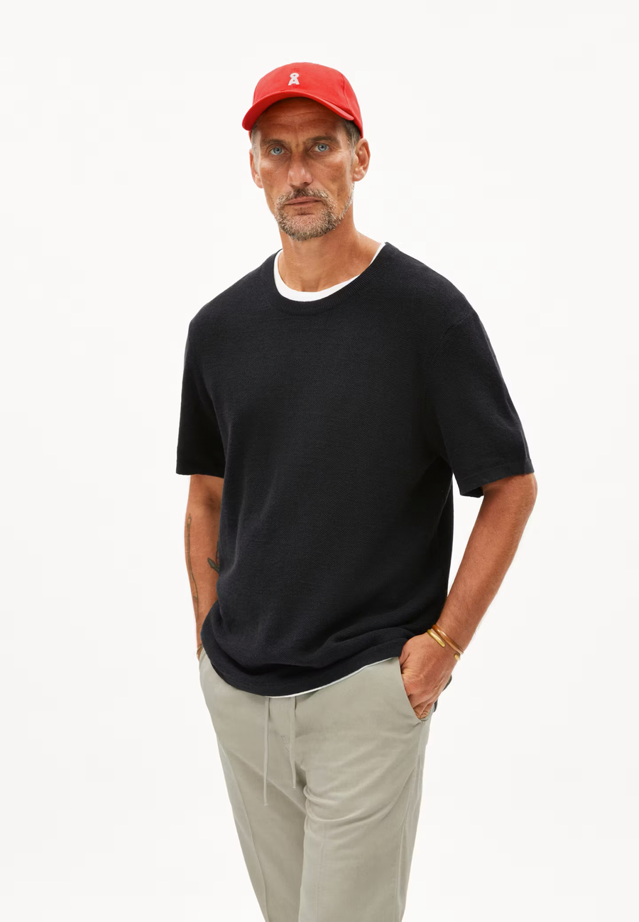 ARMEDANGELS Strickshirt ERWAAN LINO Organic Cotton Linen Mix