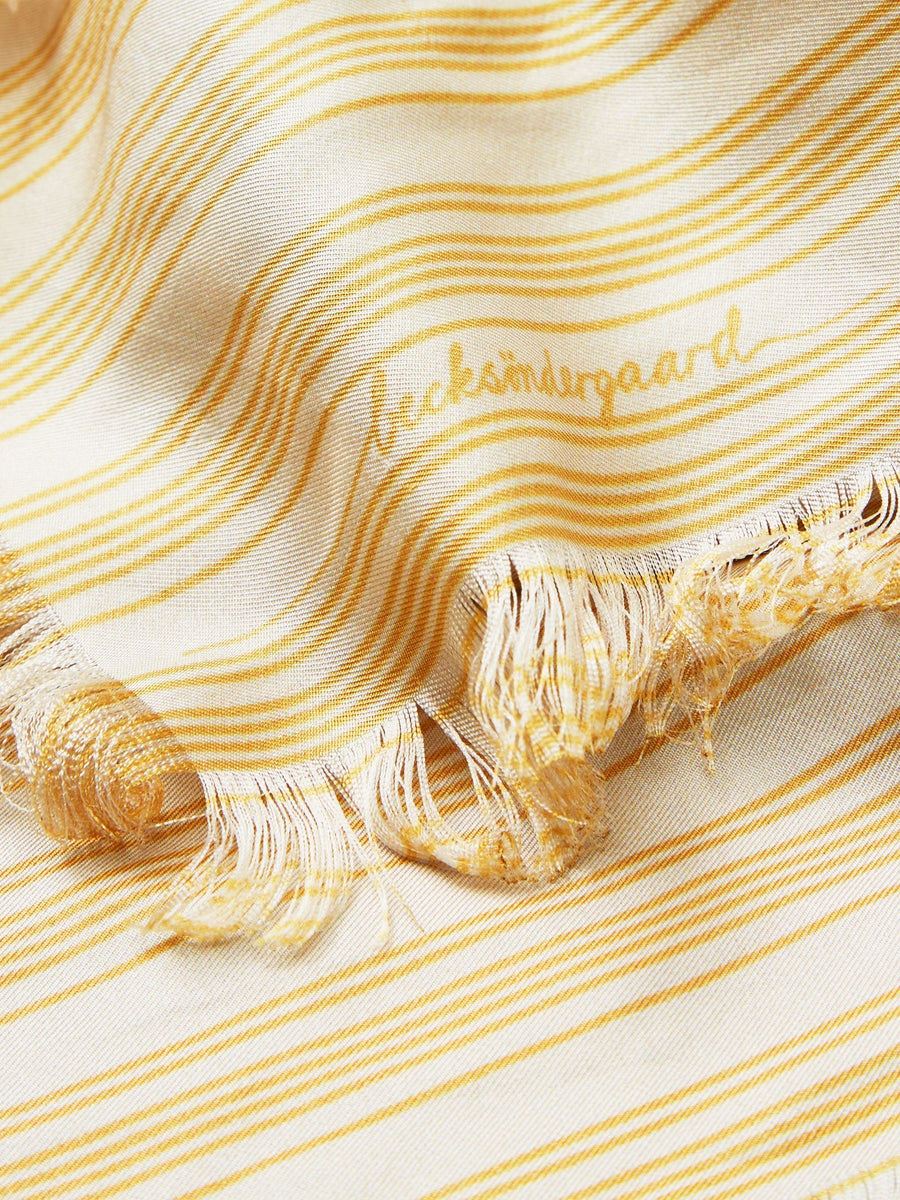 BECK SÖNDERGAARD Scarf STRIFILIA YELLOW SIA Silk