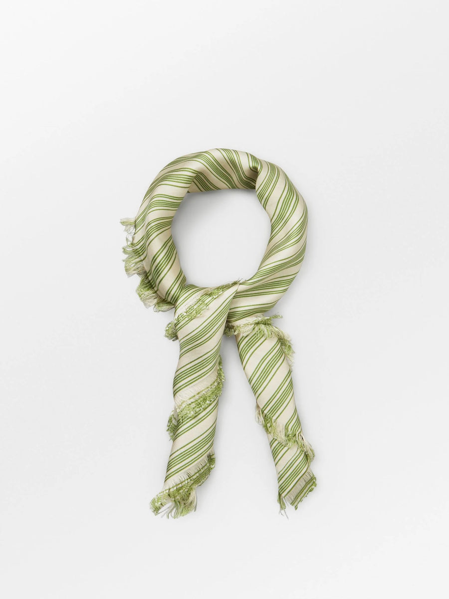 BECK SÖNDERGAARD Scarf STRIFILIA GREEN SIA Silk
