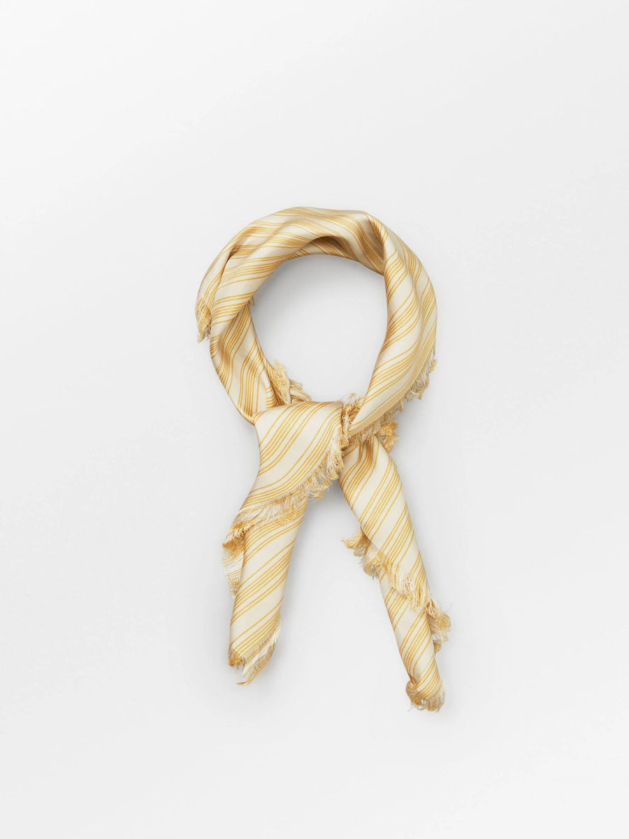 BECK SÖNDERGAARD Scarf STRIFILIA YELLOW SIA Silk