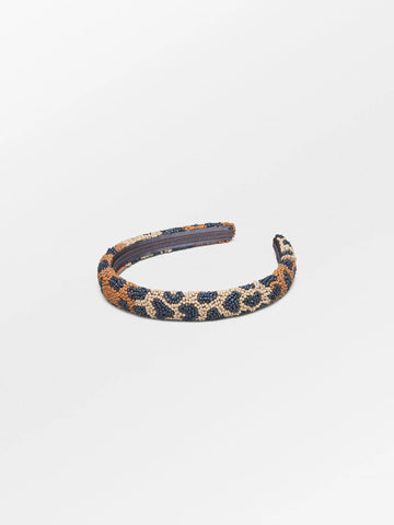 BECK SÖNDERGAARD Haarreif LEOPA SLIM BEADED HAIRBRACE Glass
