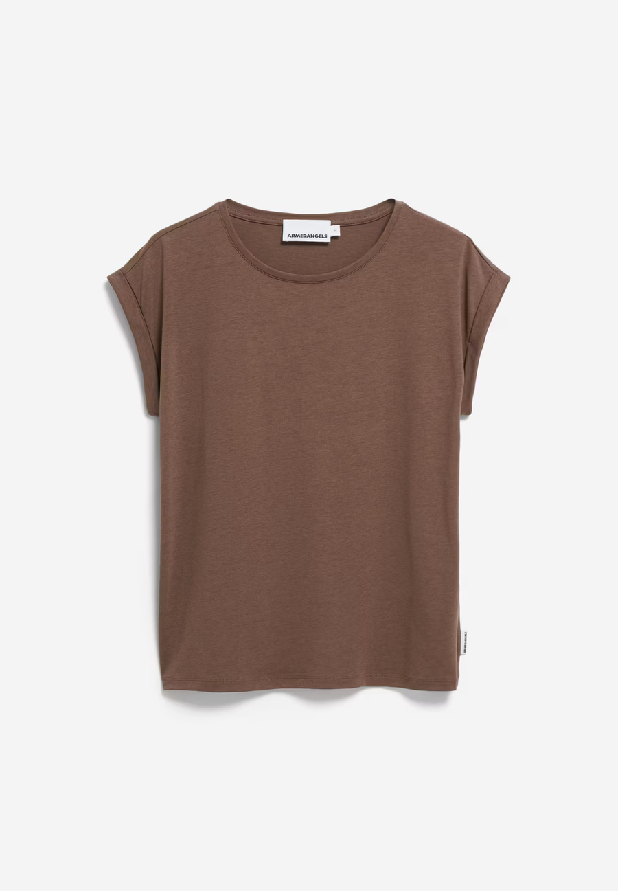 ARMEDANGELS T-Shirt JILAANA TENCEL™ Lyocell Organic Cotton Mix