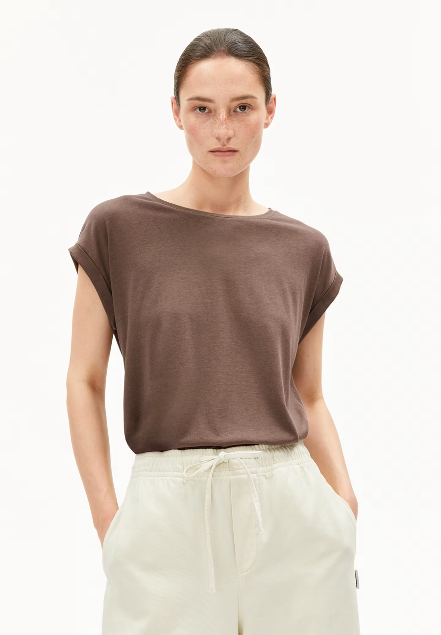 ARMEDANGELS T-Shirt JILAANA TENCEL™ Lyocell Organic Cotton Mix