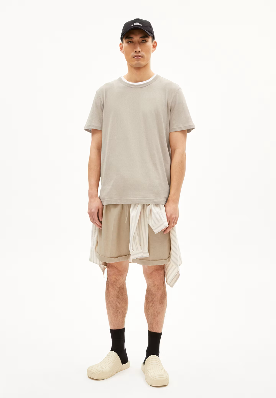 ARMEDANGELS T-Shirt MAARKOS LINO Organic Cotton Linen Mix