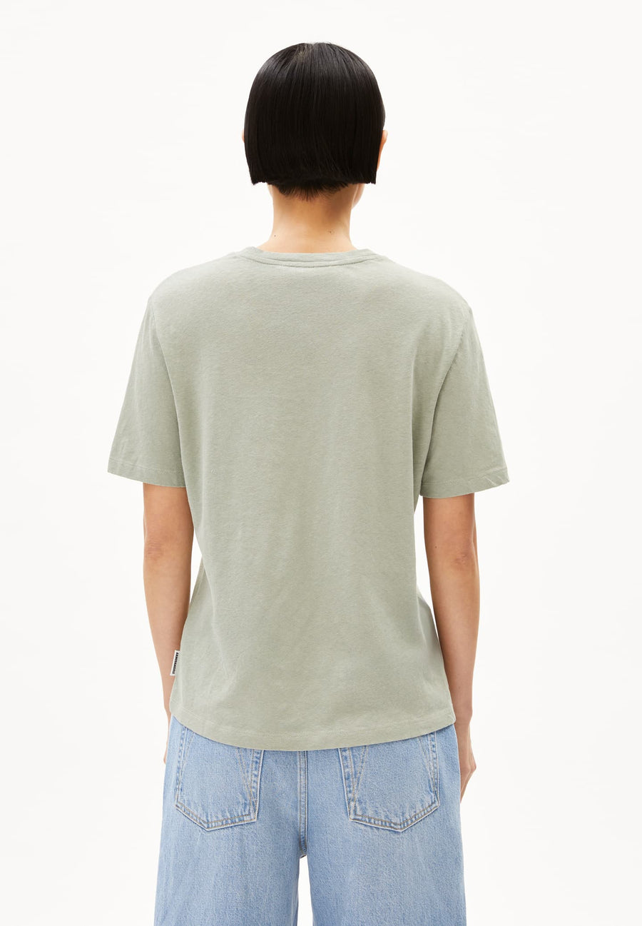 ARMEDANGELS T-Shirt LUALAA LIN Organic Cotton Linen Mix