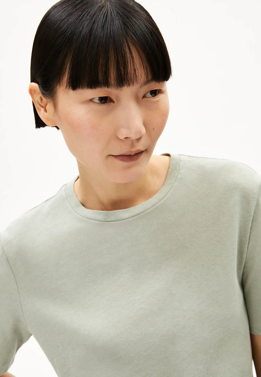 ARMEDANGELS T-Shirt LUALAA LIN Organic Cotton Linen Mix