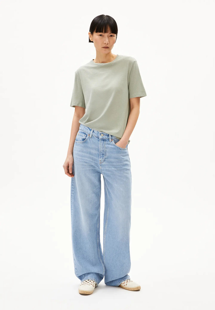ARMEDANGELS T-Shirt LUALAA LIN Organic Cotton Linen Mix