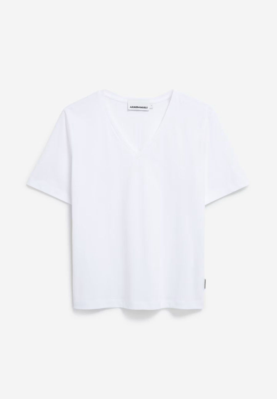 ARMEDANGELS T-Shirt LUALAA V-NECK Organic Cotton