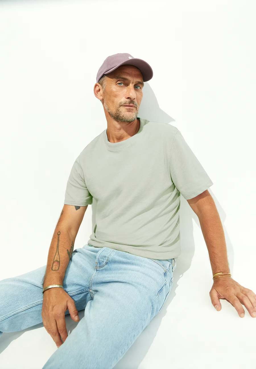 ARMEDANGELS T-Shirt MAARKOS LINO Organic Cotton Linen Mix