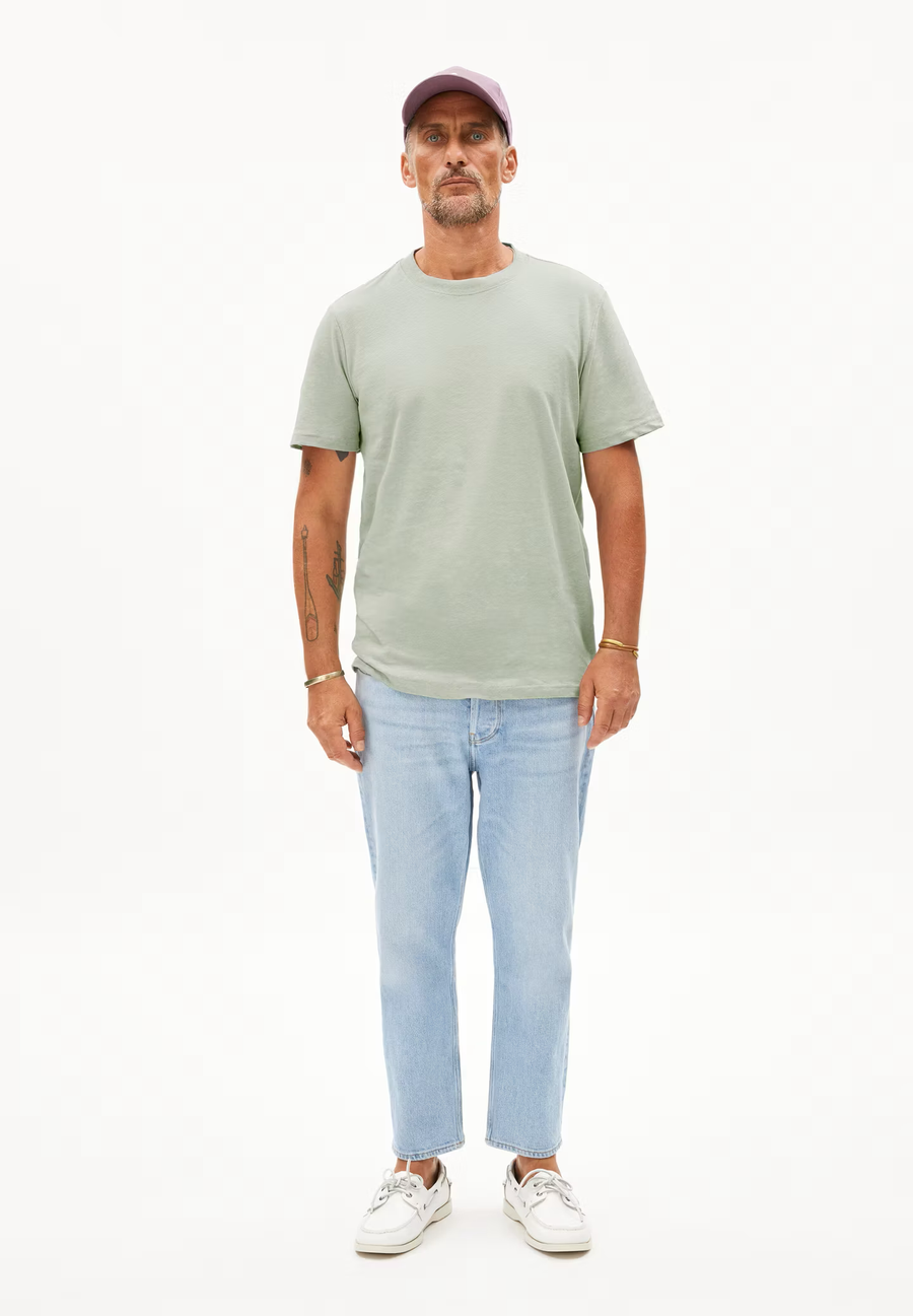 ARMEDANGELS T-Shirt MAARKOS LINO Organic Cotton Linen Mix