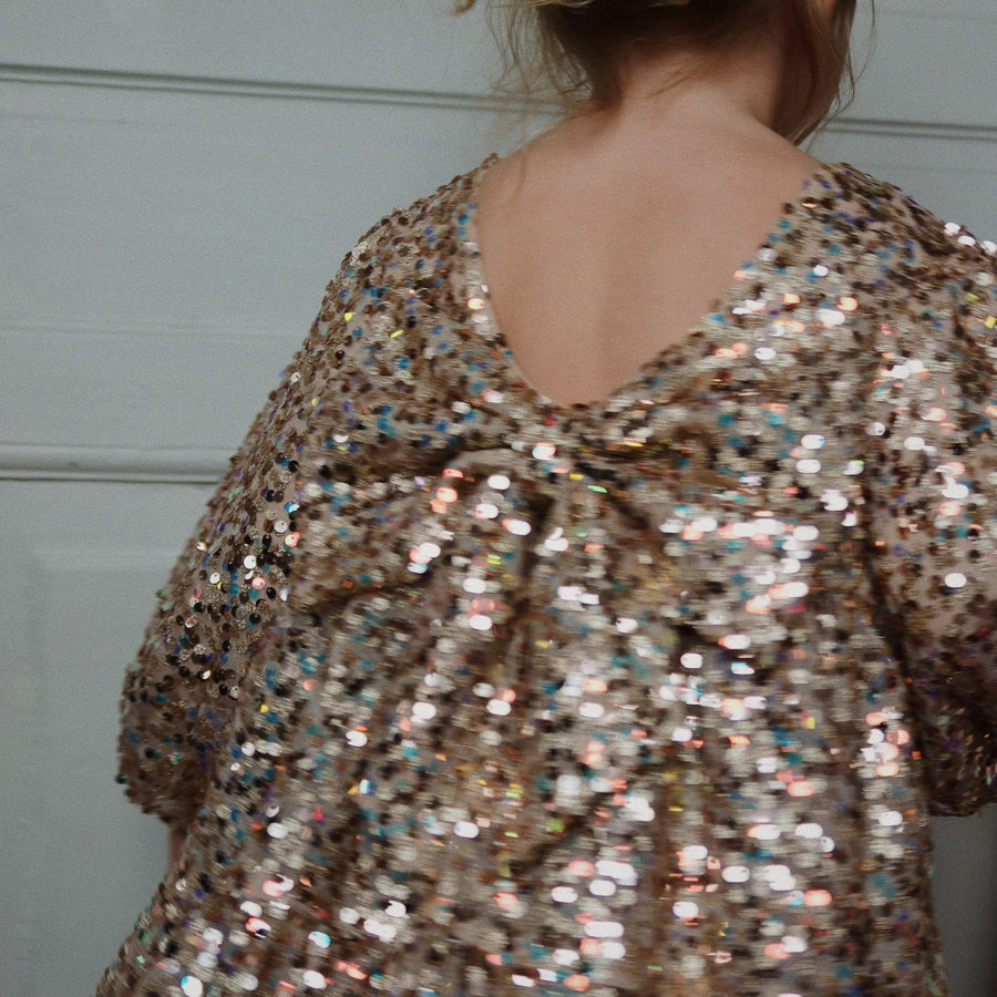 Konges Sløjd Pailletten-Kleid LILA