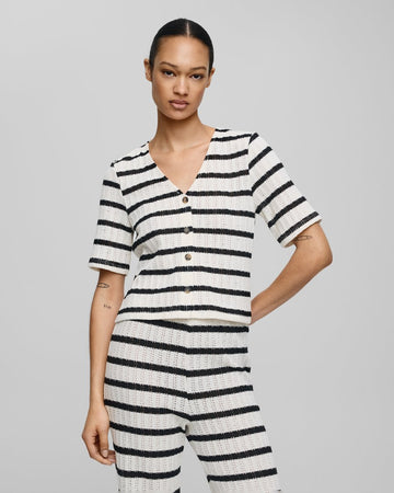 MOSS COPENHAGEN Stricktop Kenja 2/4 Cotton Mix