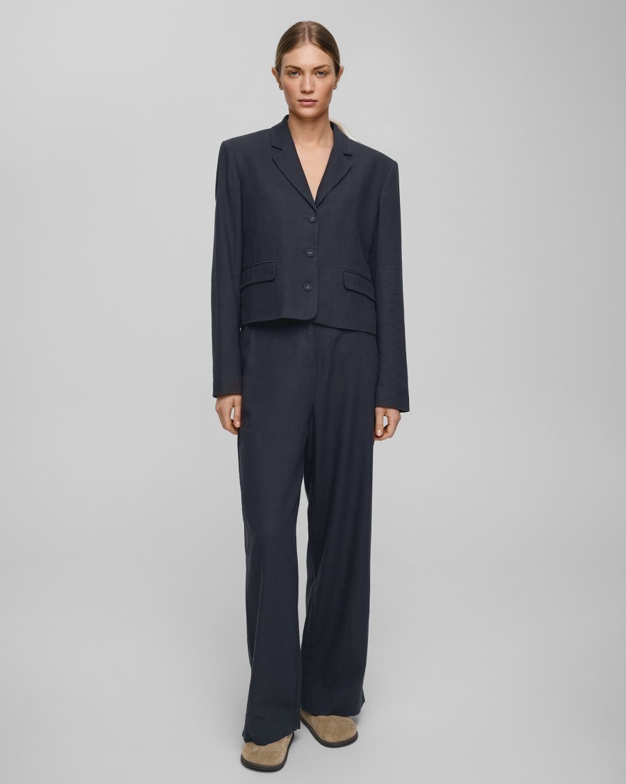MOSS COPENHAGEN Hose PENNIE GINIA Linen Cotton Mix