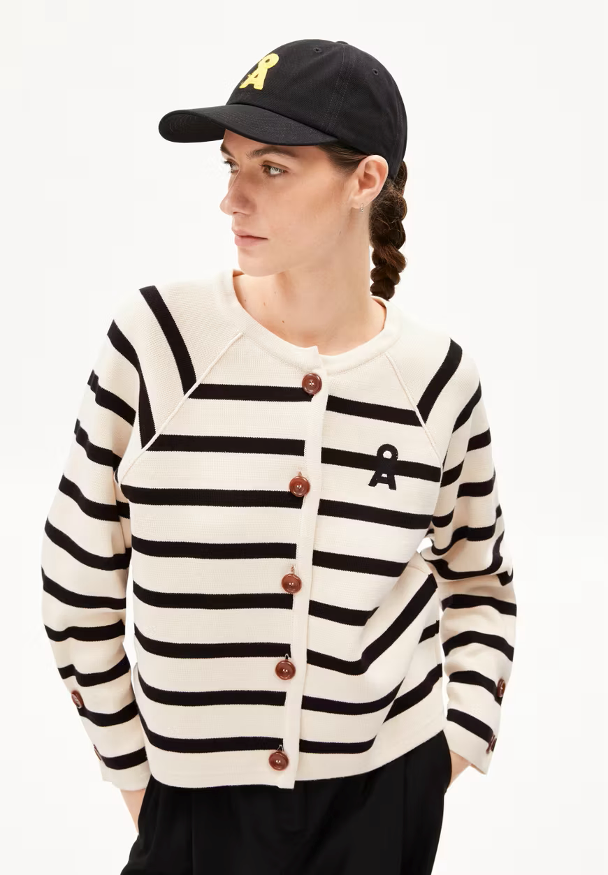 ARMEDANGELS Sweatjacke NAADJA STRIPES Organic Cotton