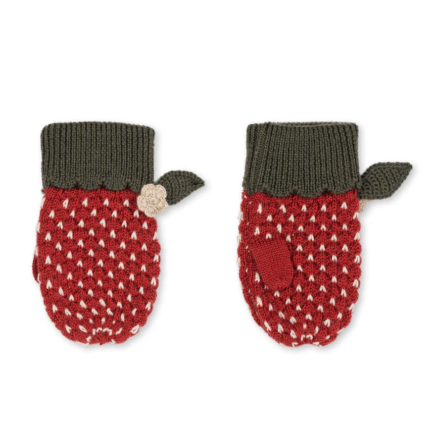 Konges Sløjd Fäustlinge STRAWBERRY Merino Wool