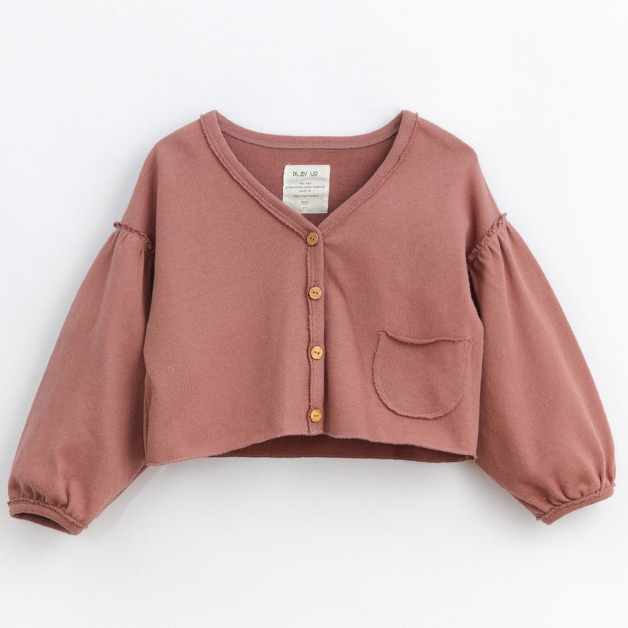 Play Up Cardigan mit Ballonärmeln Organic Cotton