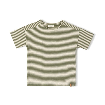 Nixnut T-Shirt Com gestreift Organic Cotton