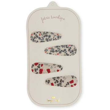 Konges Sløjd Haarklammern Fabric 4er Pack