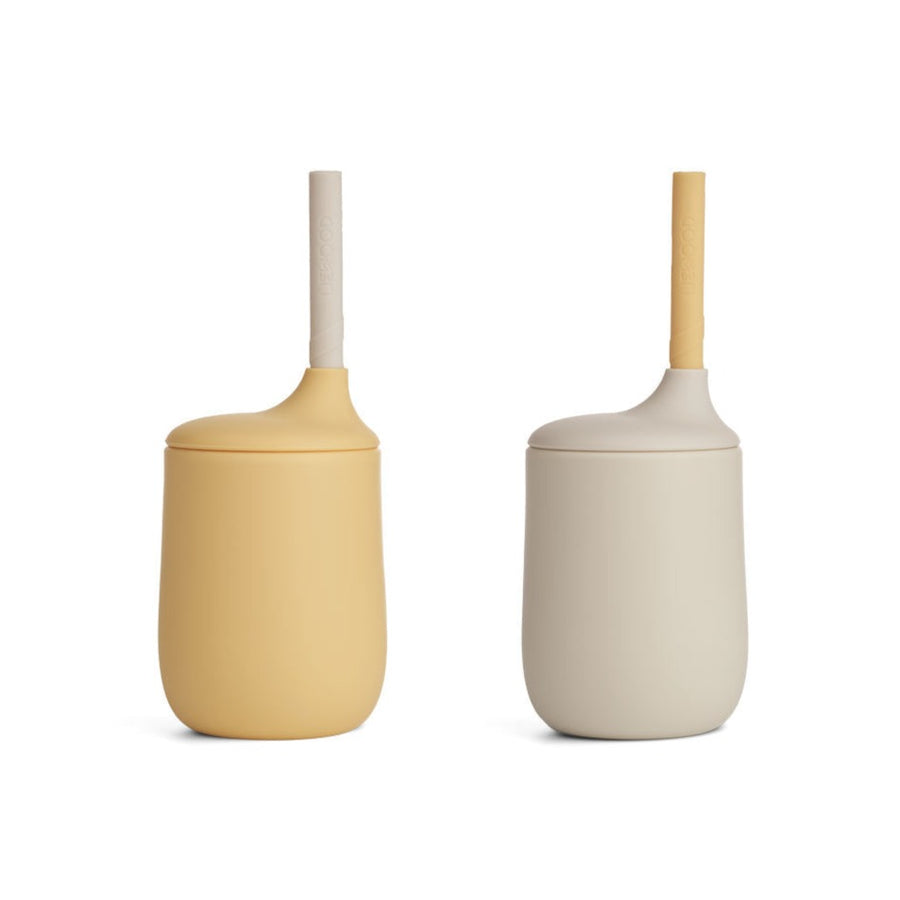 Liewood Trinkbecher mit Strohhalm 2er-Pack Ellis Silikon