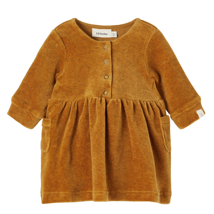 Lil`Atelier Baby Sweat Kleid NBFREBEL Organic Cotton