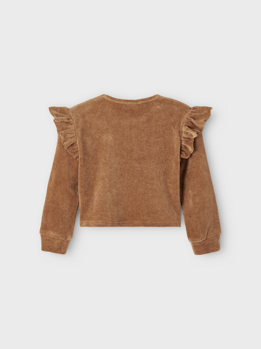 Lil`Atelier Sweatshirt Cropped NMFREBEL Organic Cotton