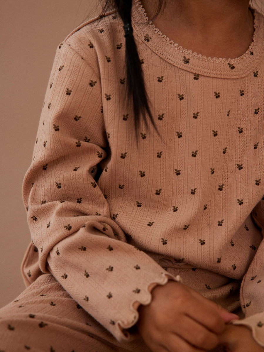 Lil`Atelier Pyjama pointelle NMFLOLA Organic Cotton