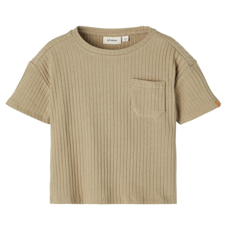 Lil`Atelier T-Shirt NMMSIXTEN Organic Cotton gerippt