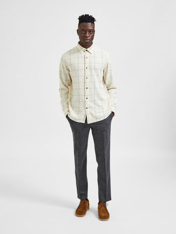 SELECTED HOMME Hemd SLHREGMEL-CHECK Organic Cotton