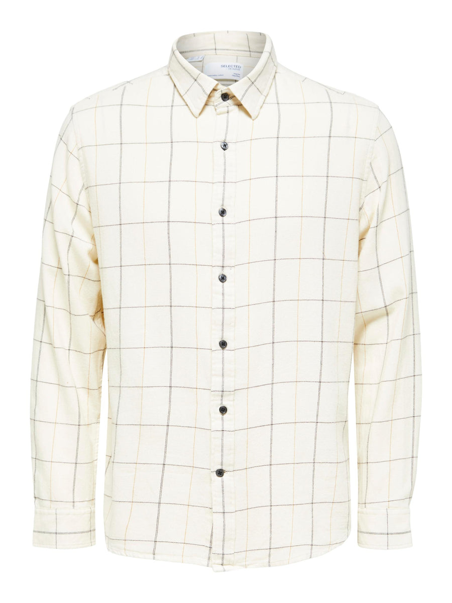 SELECTED HOMME Hemd SLHREGMEL-CHECK Organic Cotton
