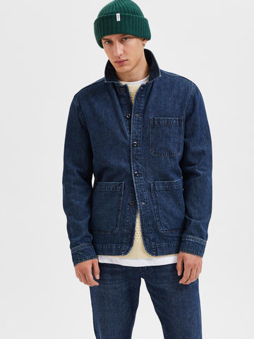 SELECTED HOMME Overshirt Jeans SLHBENJA Organic Cotton/ Hanf