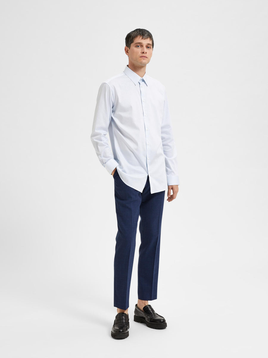 SELECTED HOMME Hemd SLHSLIMNATHAN-STRIPE Cotton