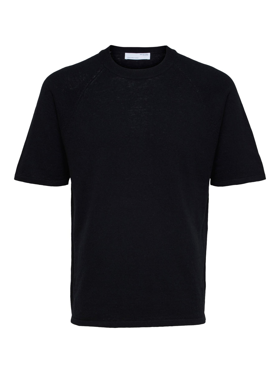 SELECTED HOMME T-Shirt gestrickt SLHDANIEL Organic Cotton