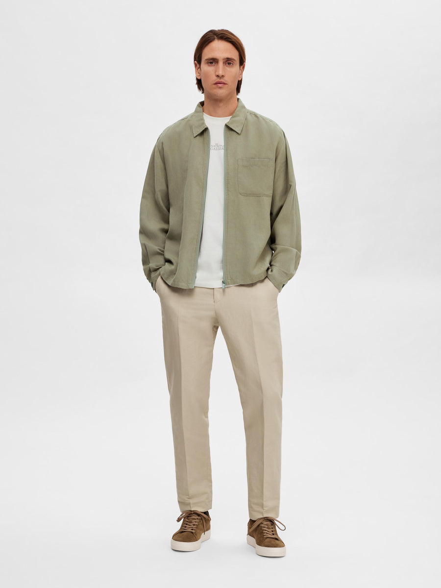 SELECTED HOMME Overshirt SLHLOOSE-AARON Lyocell & Leinen