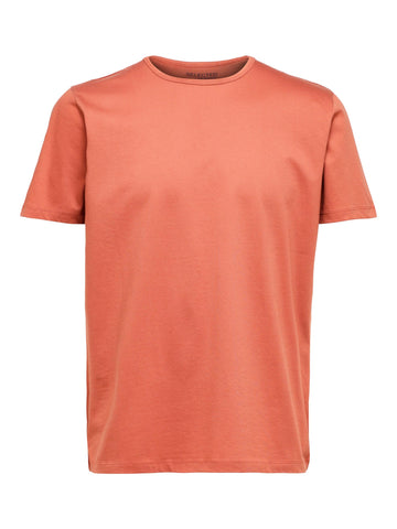 SELECTED HOMME T-Shirt SLHFRANK O-NECK Cotton mecerisiert