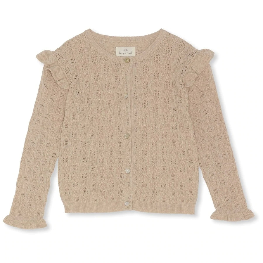 Konges Sløjd Cardigan Valkan Organic Cotton Pointelle