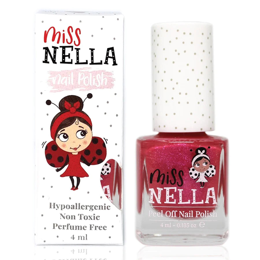 Miss Nella Peel-Off Glitzer Nagellack Tickle Me Pink